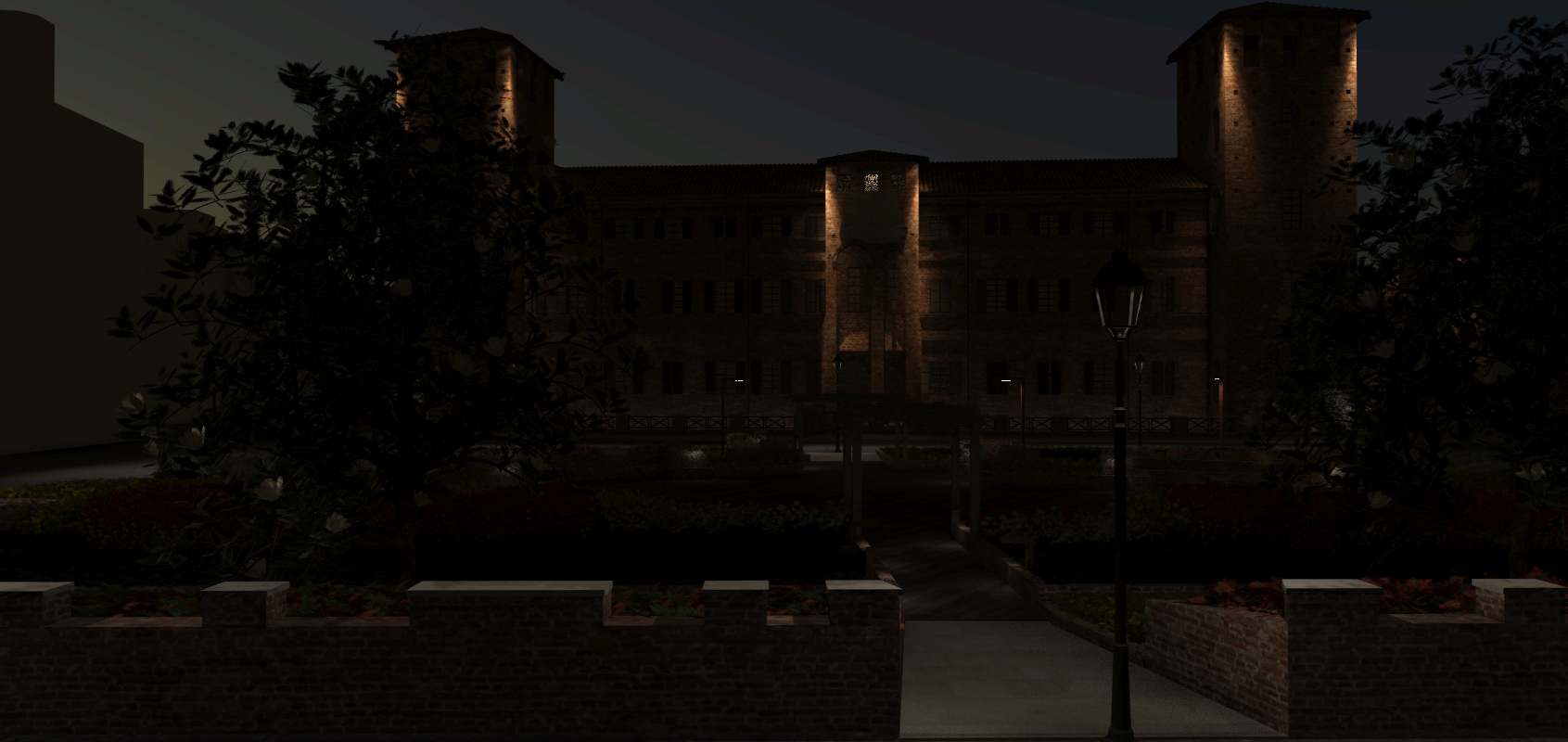 Permalink to: Vercelli – Castello – Simulazione notturna