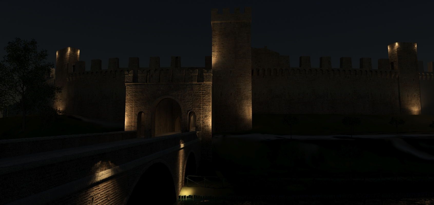 Permalink to: Cittadella – Le Mura – simulazione notturna